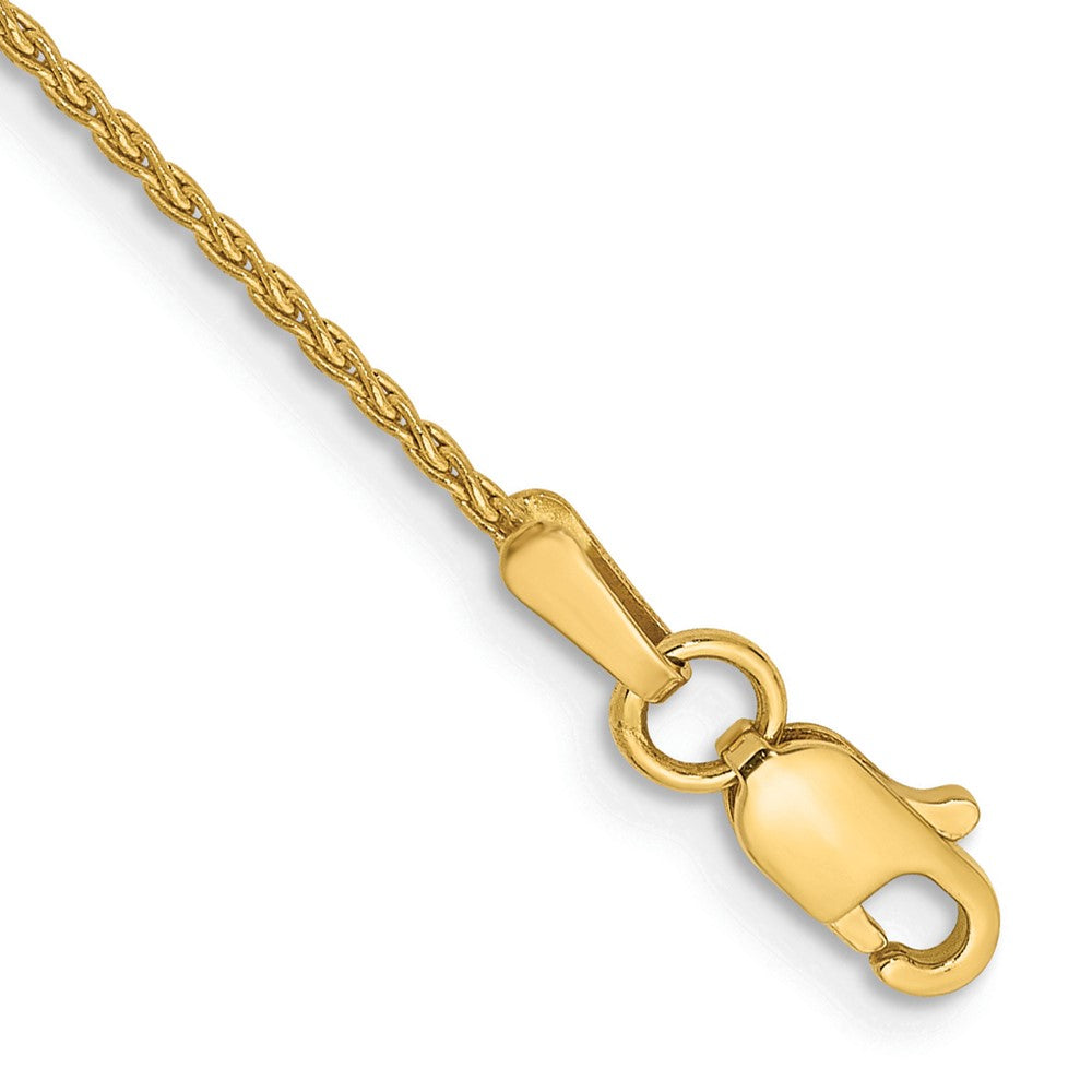 14k 6 inch 1.2mm Parisian Wheat with Lobster Clasp Chain 6 inches
