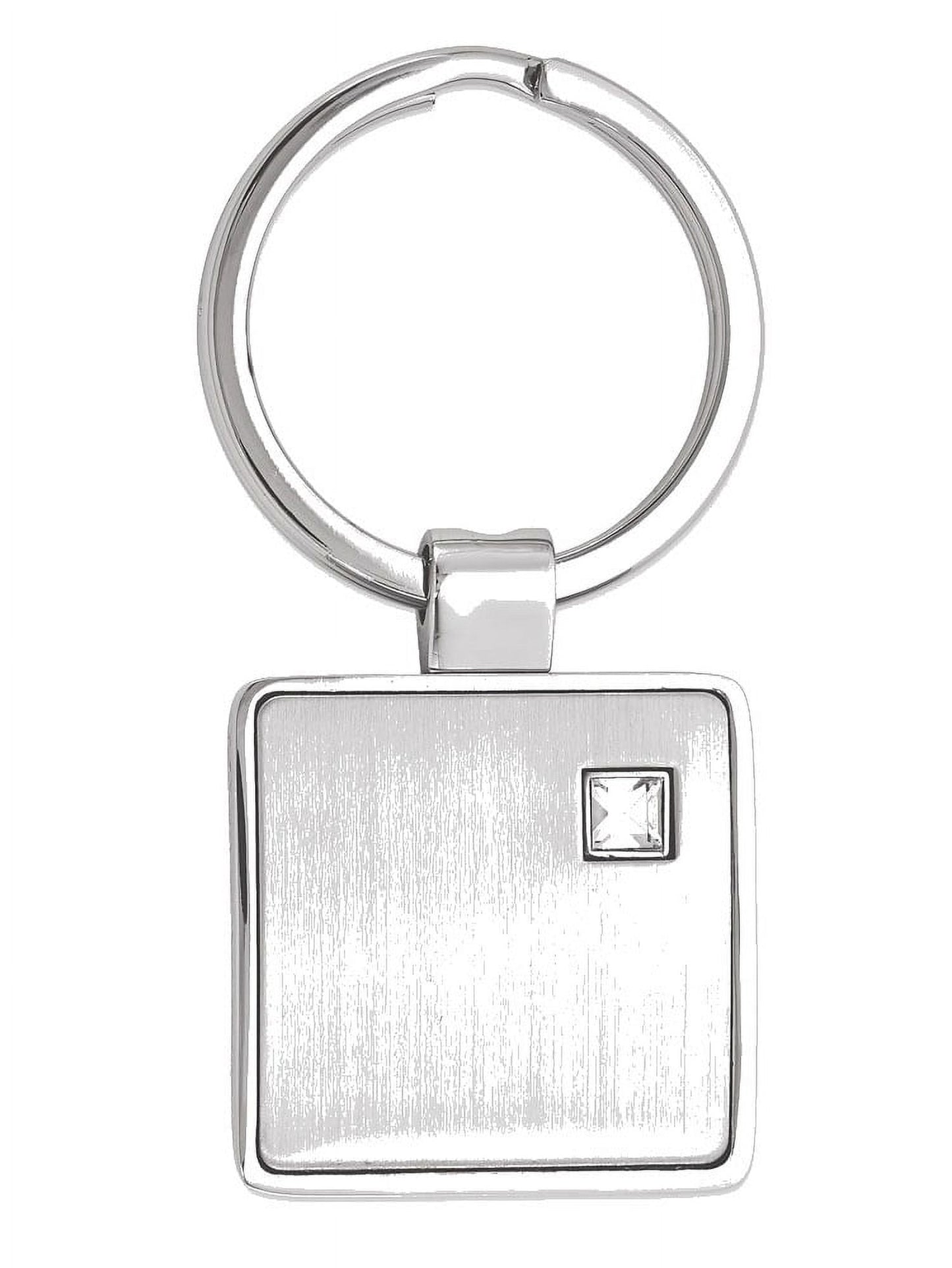 Silver-tone Key Ring - Engravable Personalized Gift Item