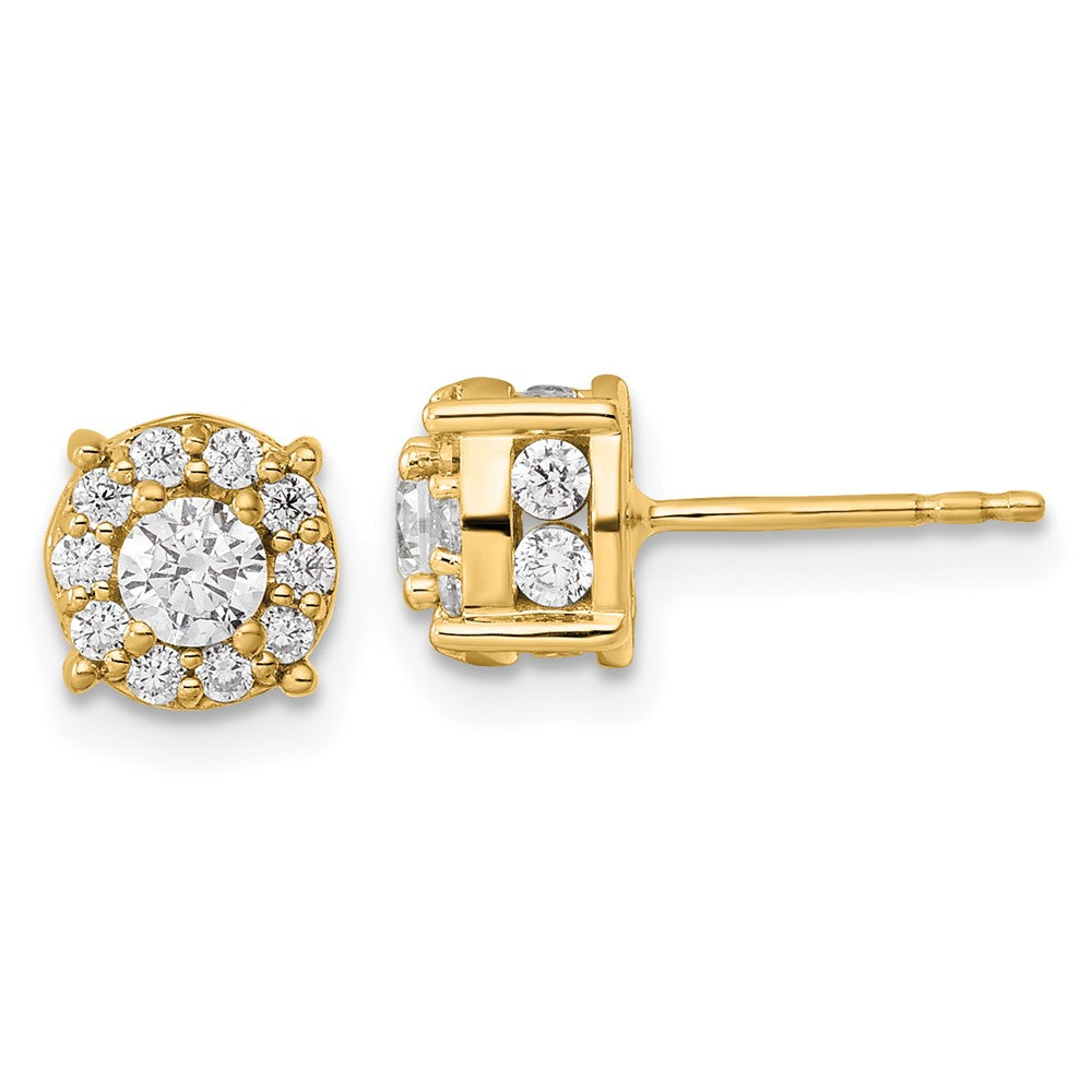 10k 1 carat Lab Grown Diamond VS/SI+ G+ Post Earrings