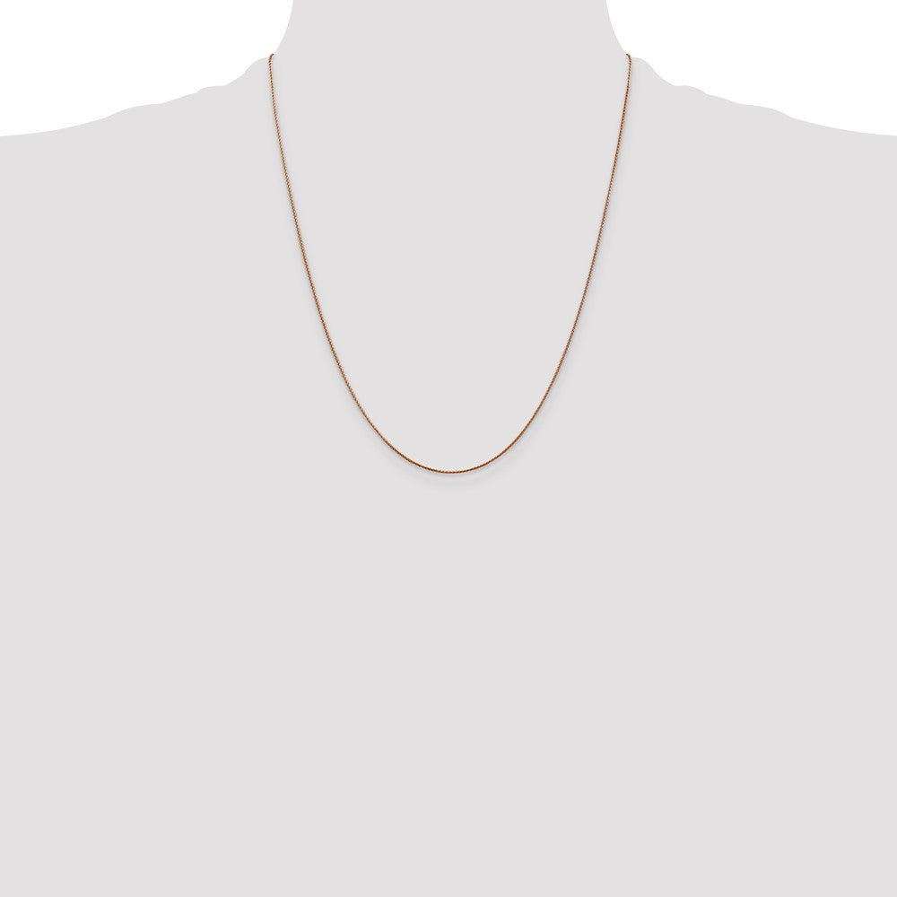 14K Rose Gold .8mm Spiga Chain