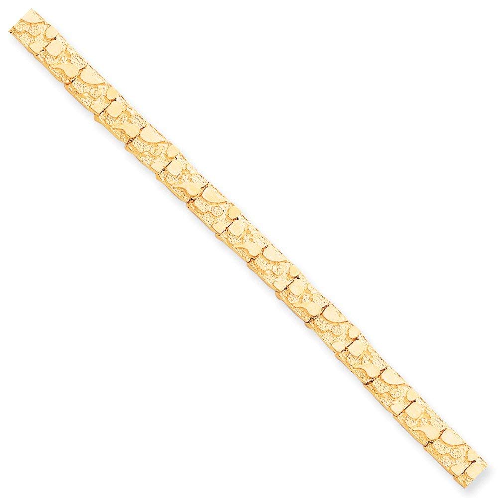 10k 7.0mm NUGGET Bracelet