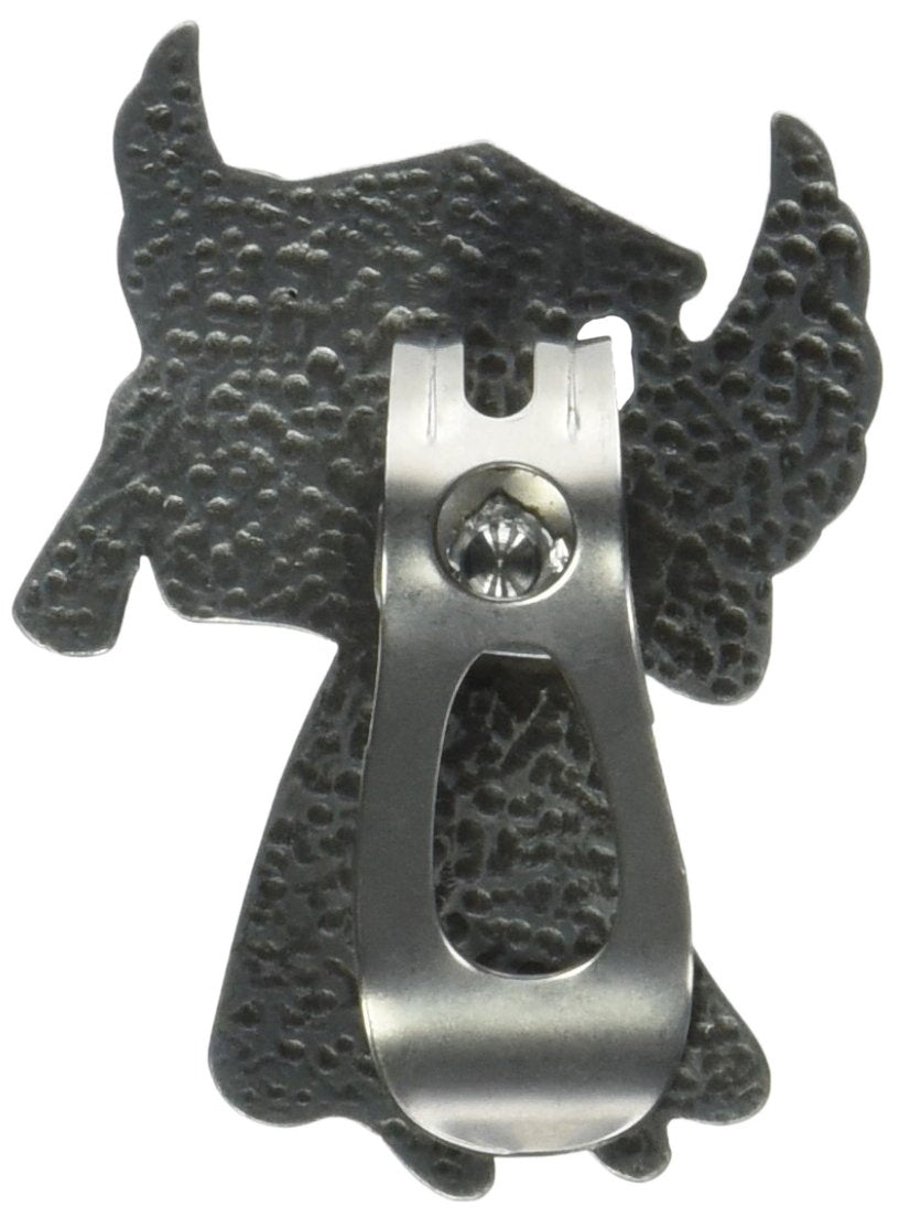 Silver-Tone Graduation Angel Sun Visor Clip