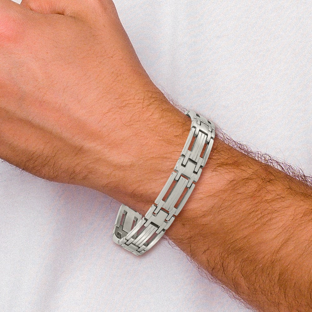 Titanium Polished 8.75in Bracelet 8.75 inches