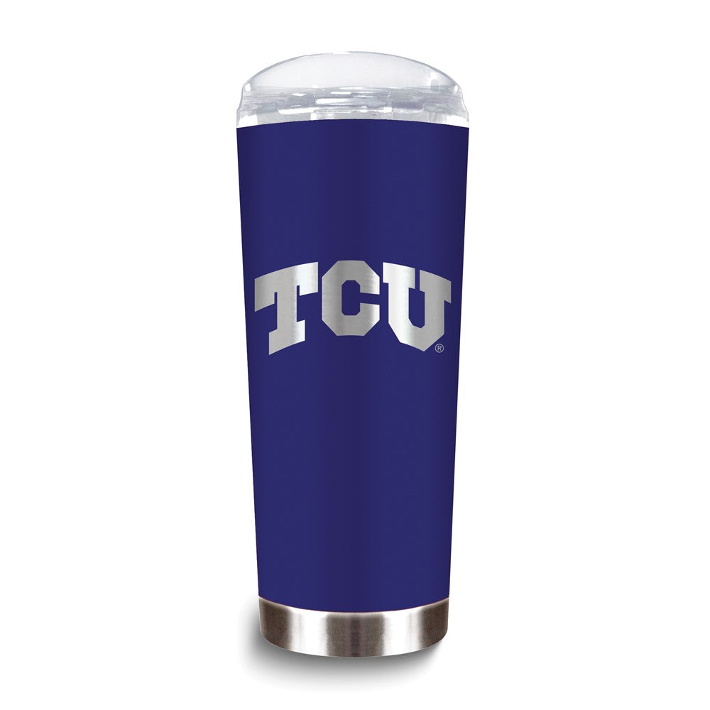 Collegiate Texas Christian University Stainless Steel 18 oz. Roadie Tumbler with Lid