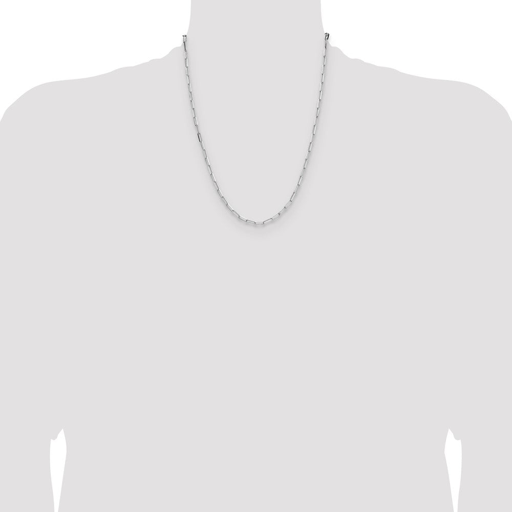 Sterling Silver 3.1mm D/C Paperclip Chain
