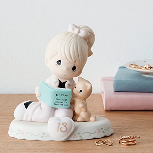 Precious Moments Growing in Grace Age Thirteen Blonde Porcelain Figurine