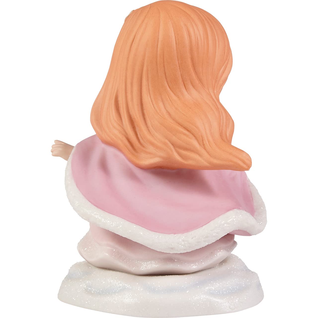 Precious Moments Disney Hand-painted Porcelain Bundled Up and Ready for Adventure Porcelain Ariel Winter Coat Figurine