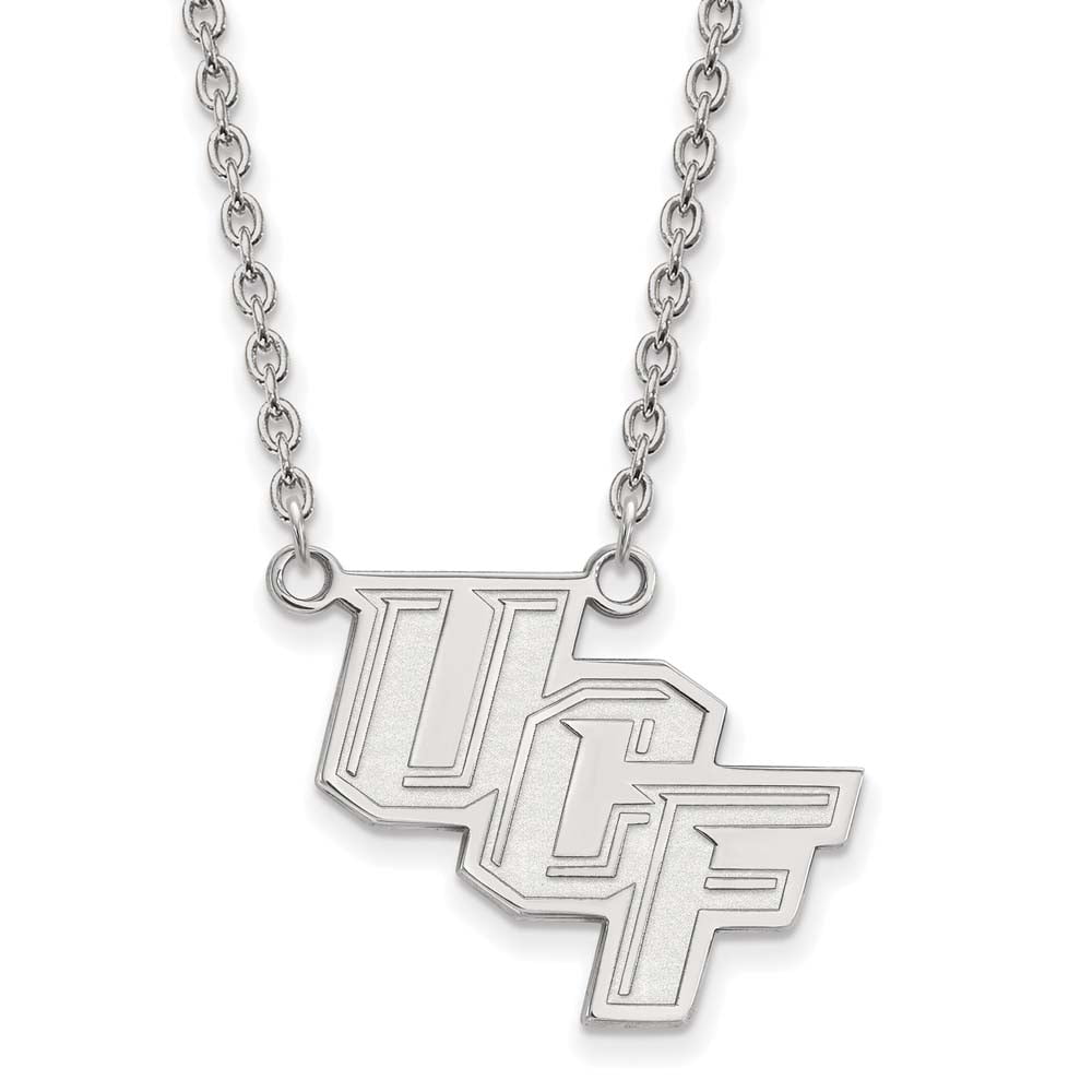 LogoArt Sterling Silver University Of Central Florida Large Pendant Necklace Female Adult