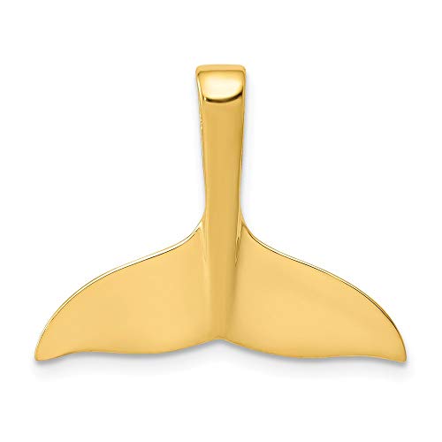 14k Whale Tail Chain Slide