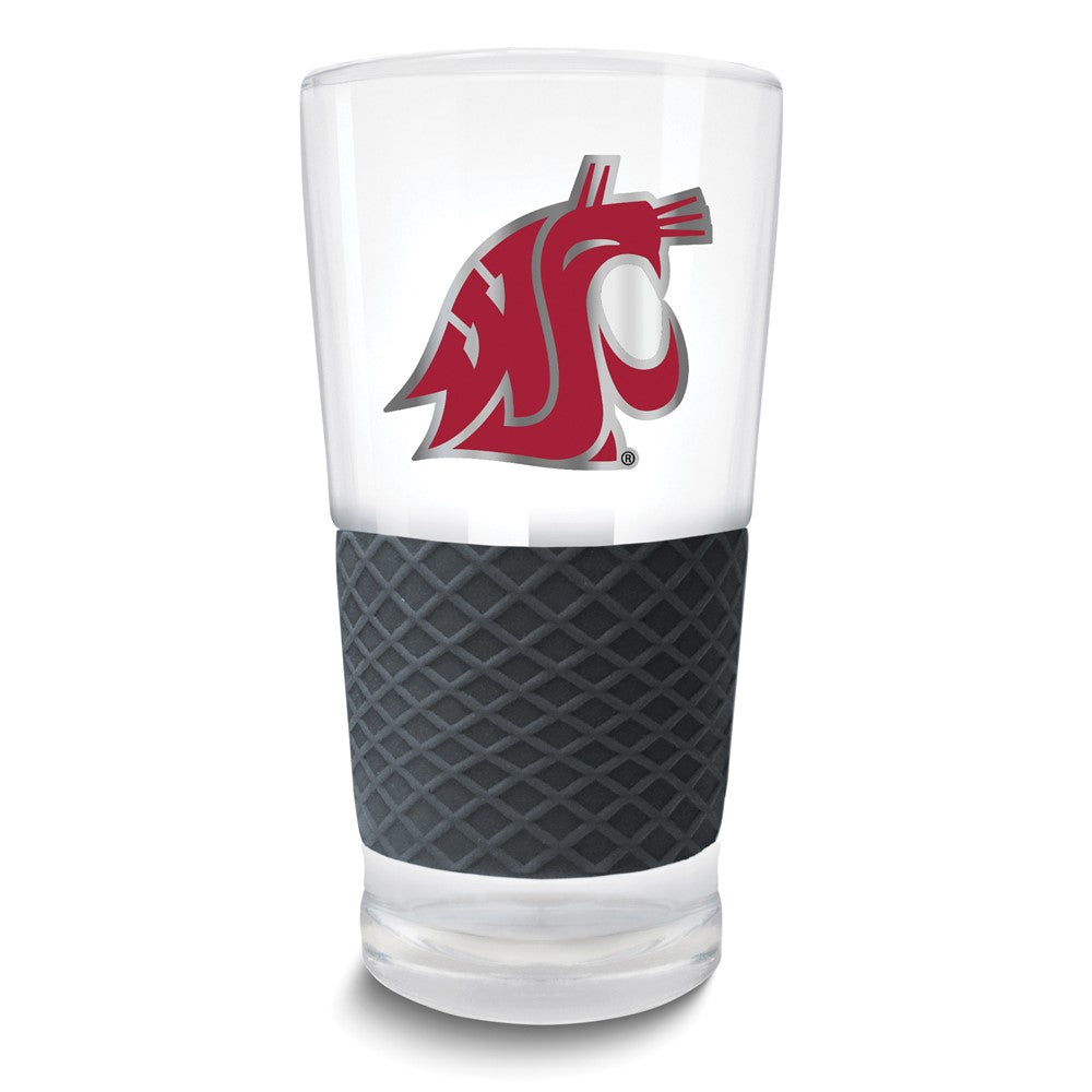 Collegiate Washington State University Score 22 oz. Pint Glass with Silicone Grip