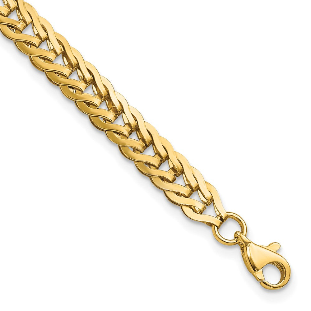 14K Polished Fancy Link 7.5in Bracelet 7.5 inches