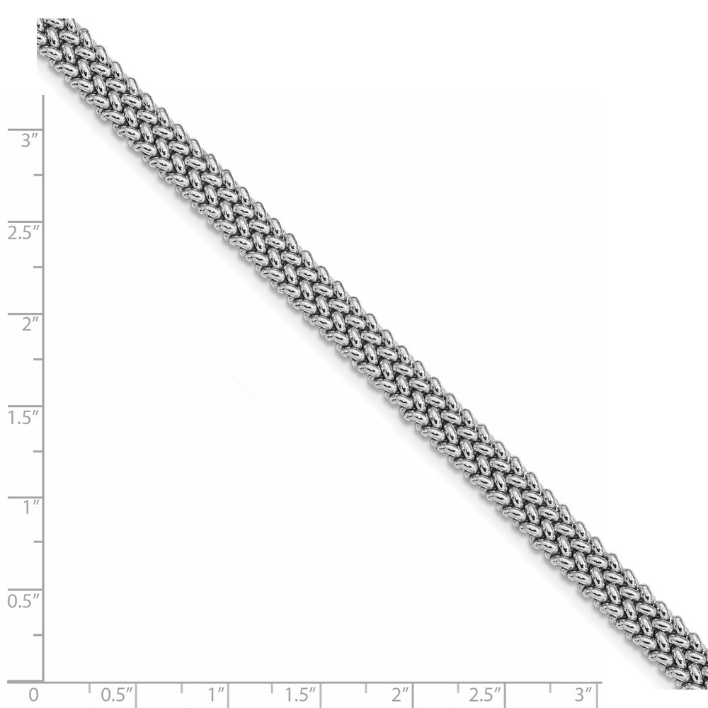 Sterling Silver Polished Fancy Link Bracelet