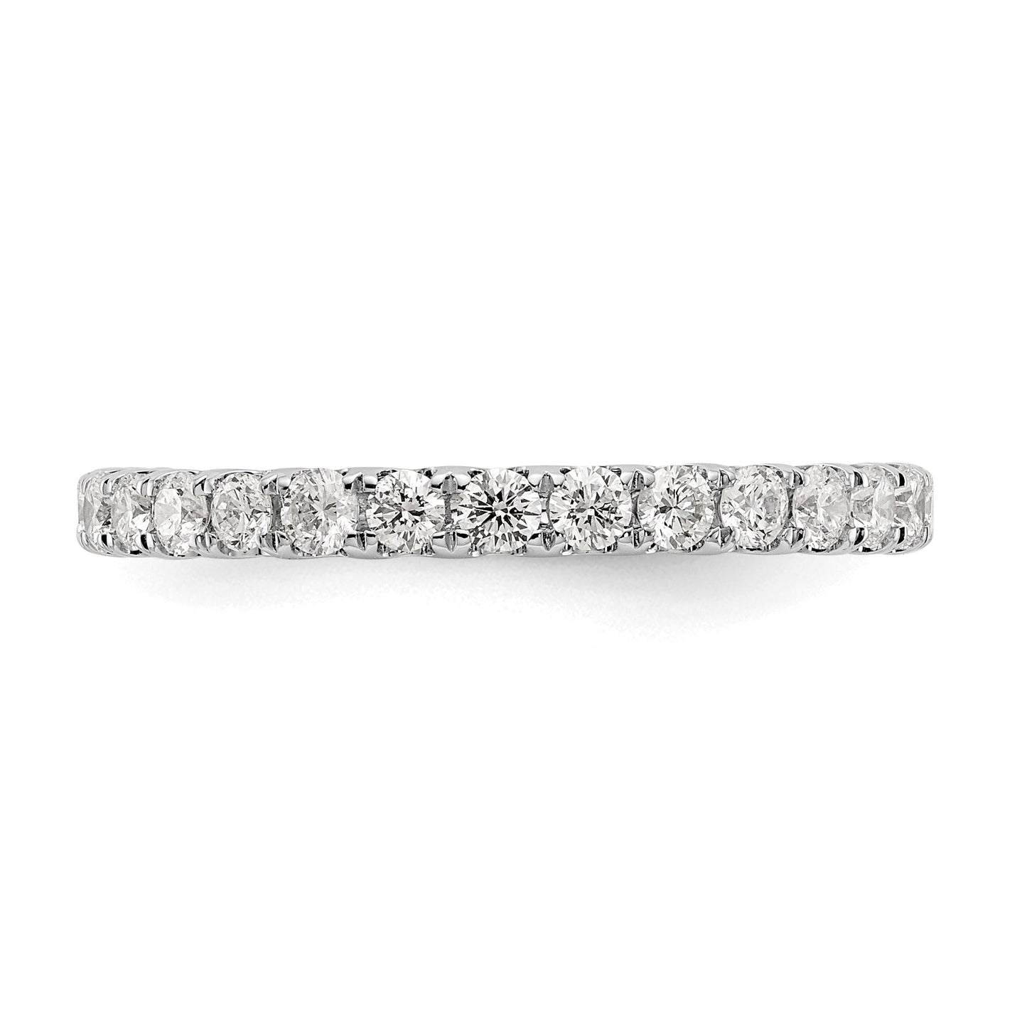 True Origin 14K White Gold 1 carat Lab Grown Diamond VS+ F+ Size 6 Complete Eternity Band
