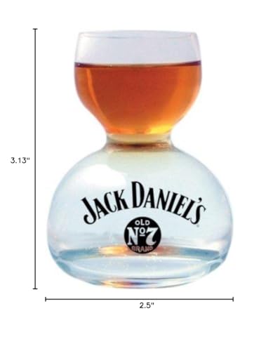 Jack Daniel's 1 ounce Whiskey on 2 ounce Water Glass QGM5402