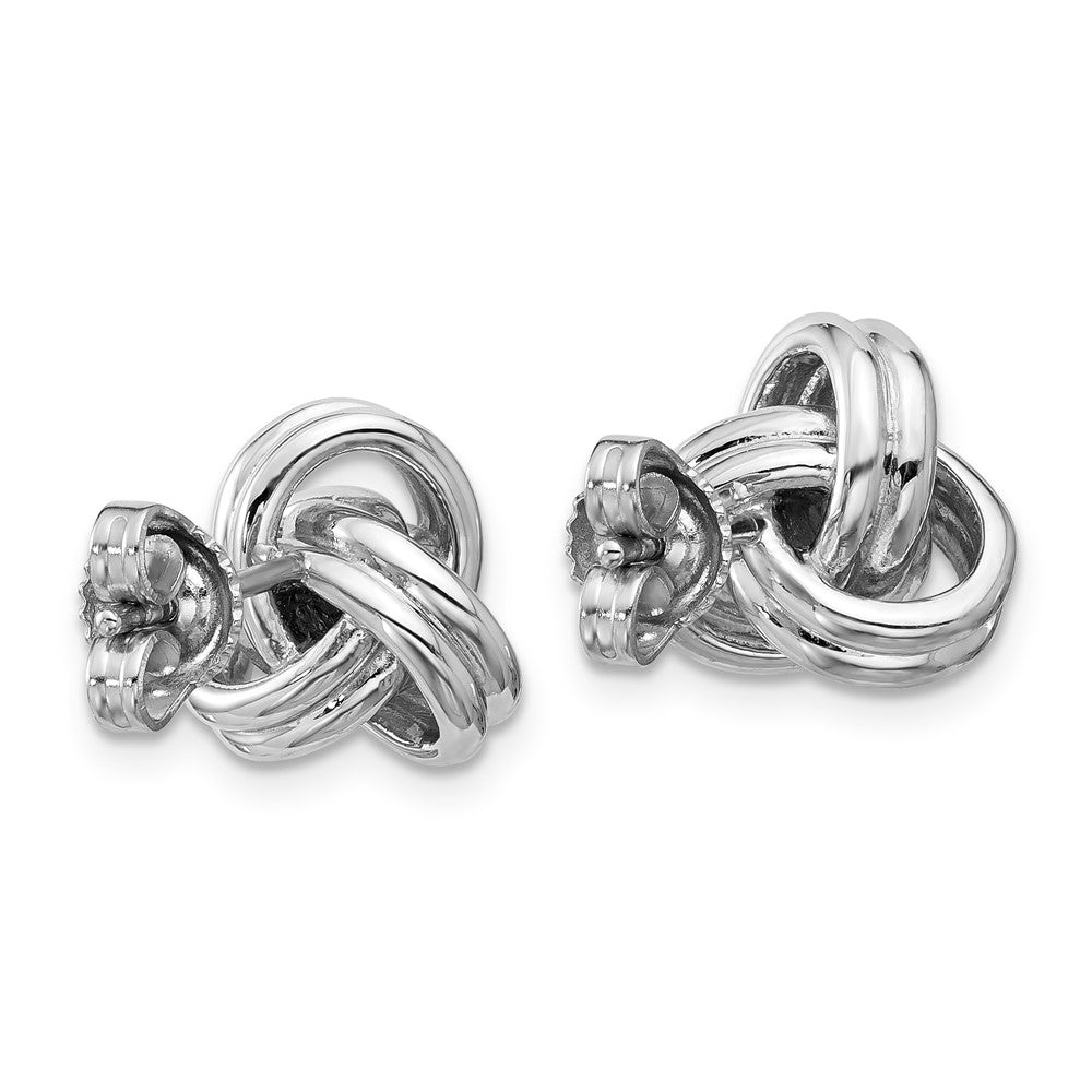 Sterling Silver Grande Luxe Love Knot Stud Earrings