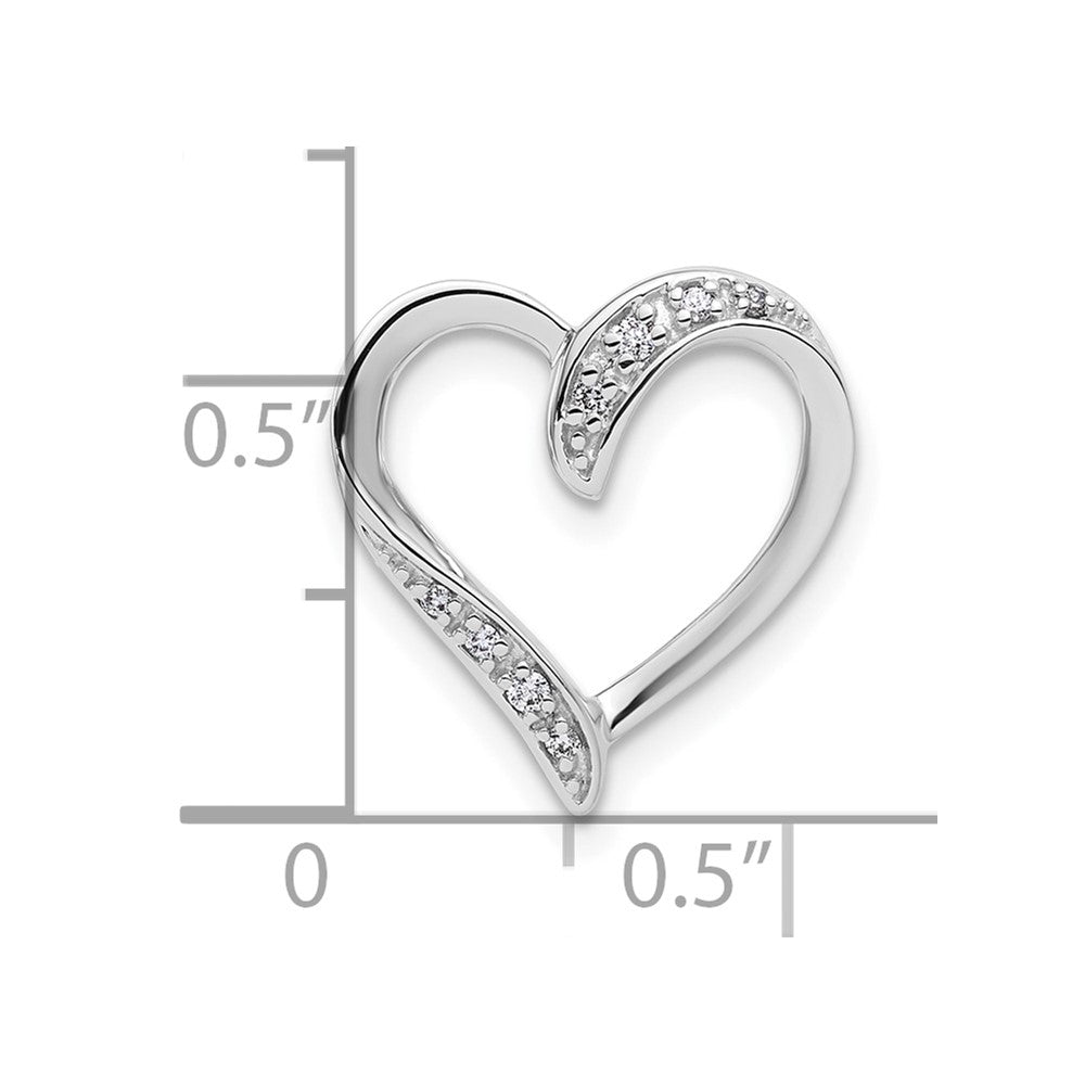 10kw Diamond Heart Pendant