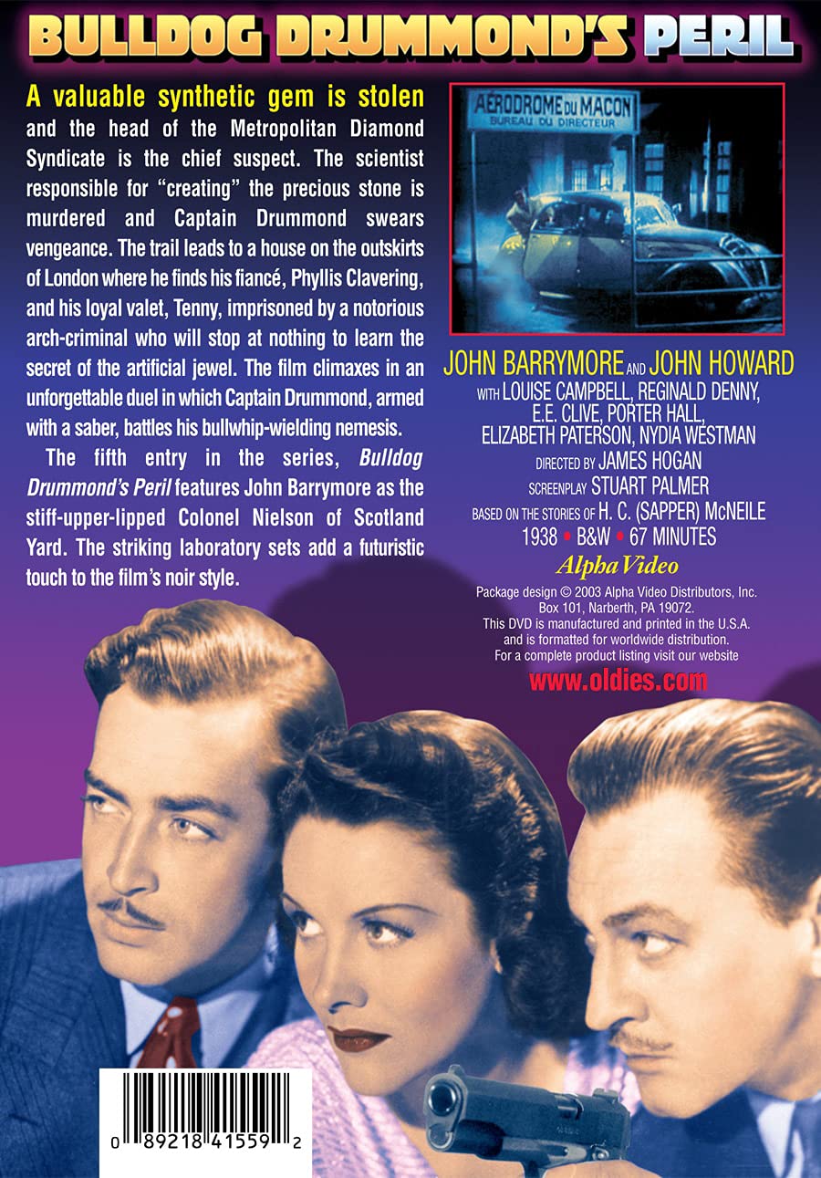 Peril of Bulldog Drummond (DVD), Alpha Video, Mystery & Suspense