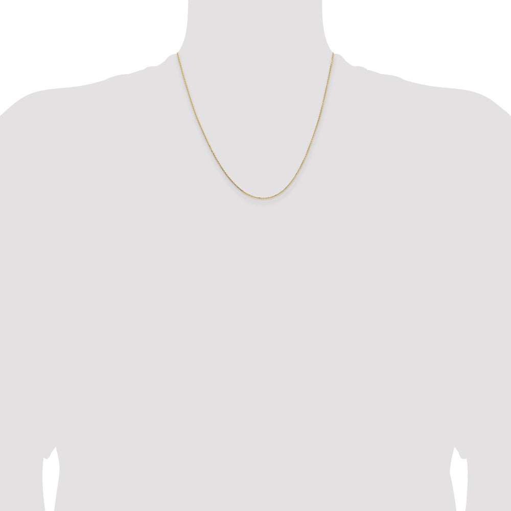 14K 1.05mm D/C Cable Chain
