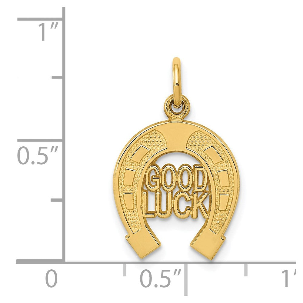 14k Horseshoe Charm