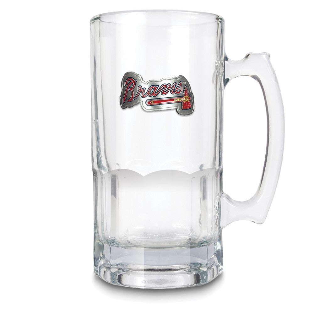 MLB Atlanta Braves Glass 32 ounce Macho Mug