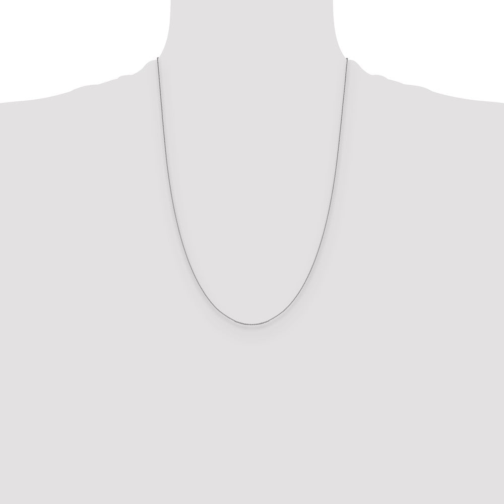 14K White Gold .85 mm D/C Cable Chain