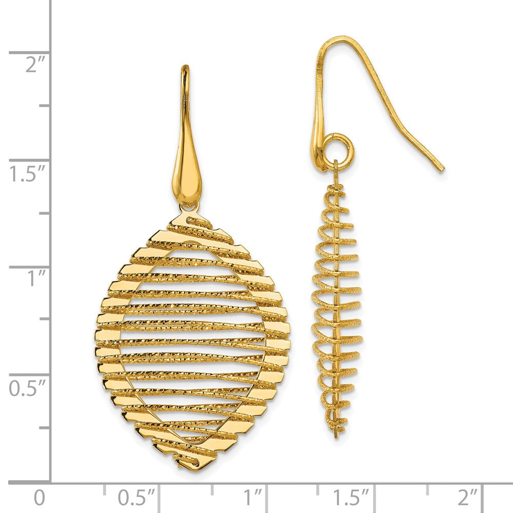 Sterling Silver Gold-plated Shepherd Hook Earrings