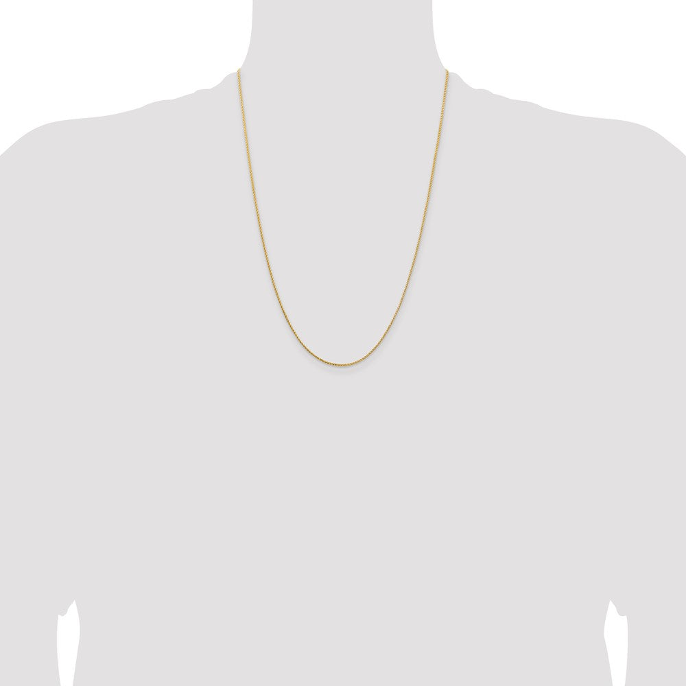14K 1.15mm D/C Open Franco Chain