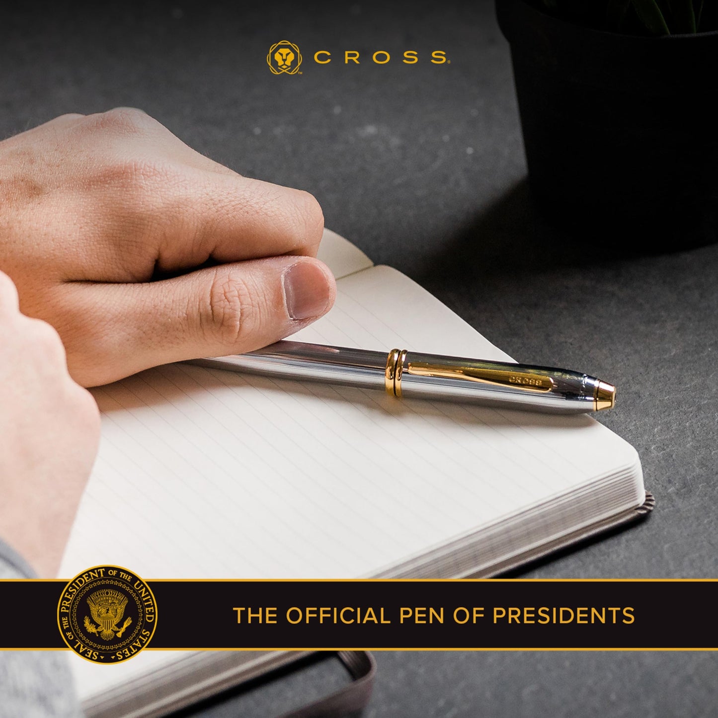 Cross Townsend PVD Micro-knurl Ballpoint Pen - Black