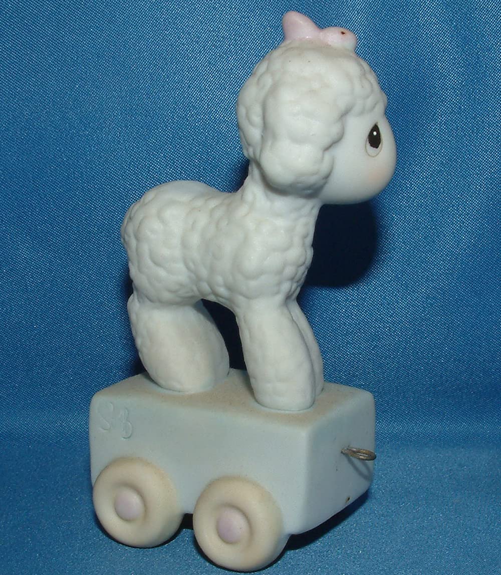 Precious Moments Happy Birthday Little Lamb Age One Little Lamb Porcelain Figurine