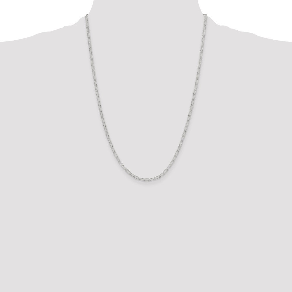 Sterling Silver Polished 2.9mm Paperclip Chain