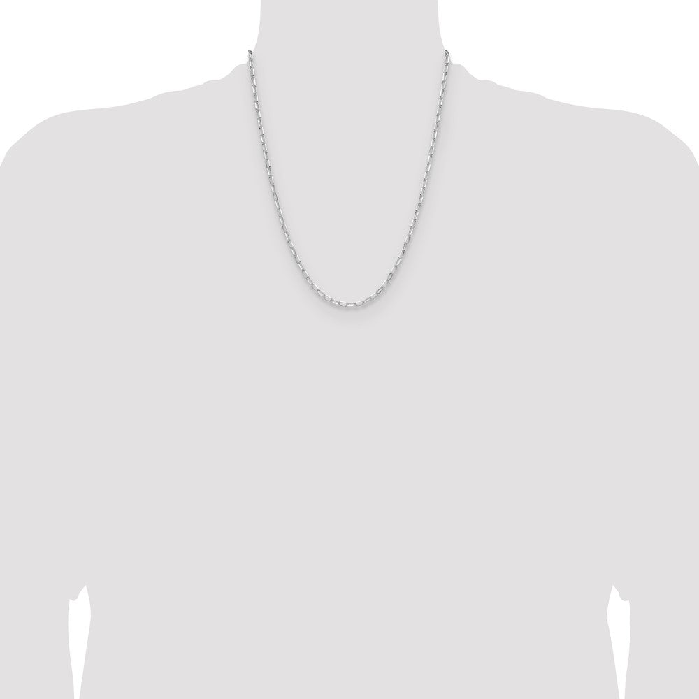 Sterling Silver Rhodium-plated 3.15mm D/C Forzantine Chain