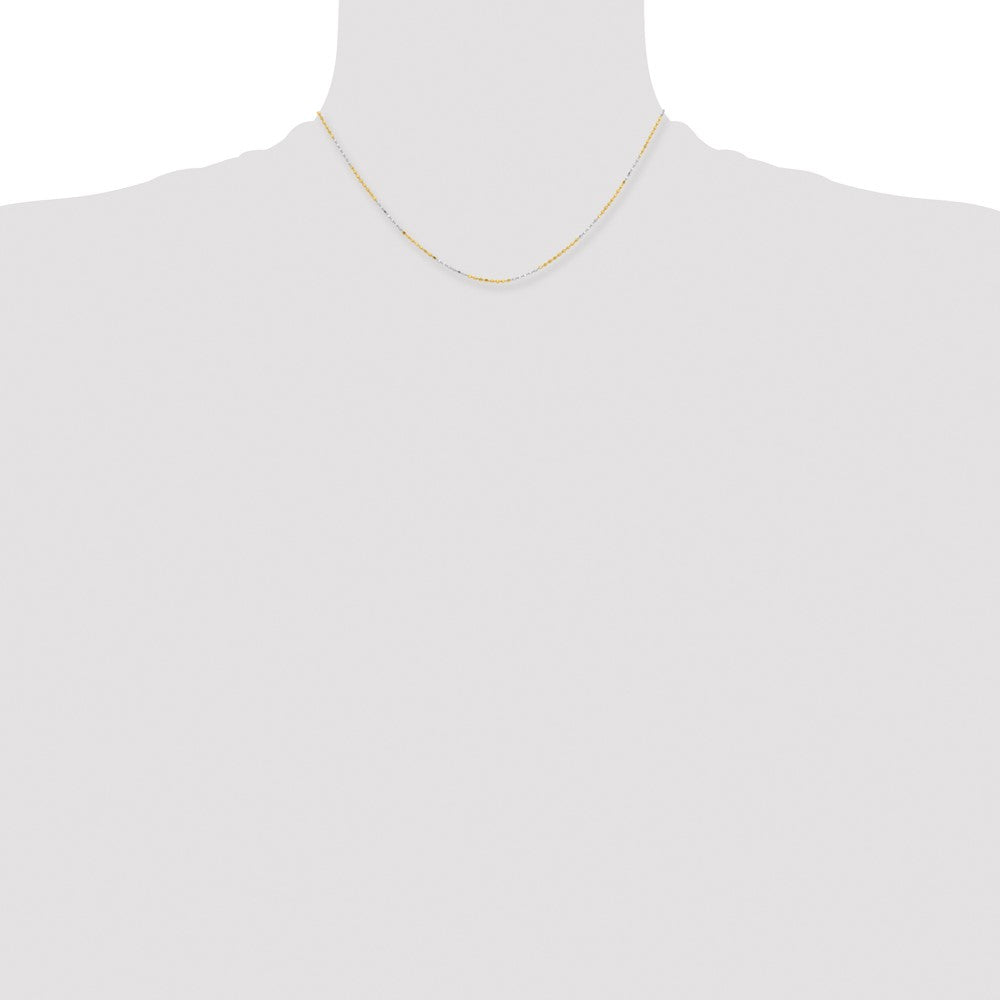 White & Yellow Rhodium over Brass 1.5mm Ball Chain