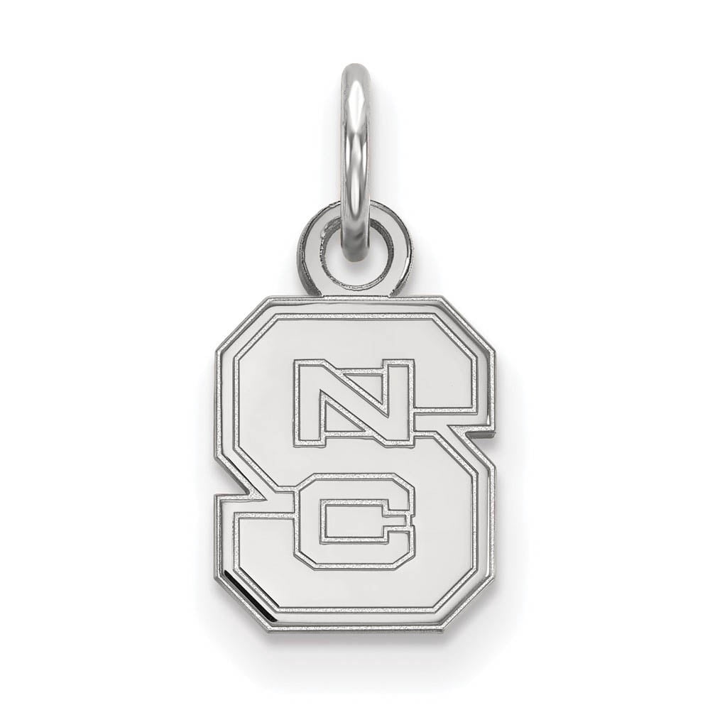 LogoArt Sterling Silver North Carolina State University Xs Pendant Necklace Female Adult