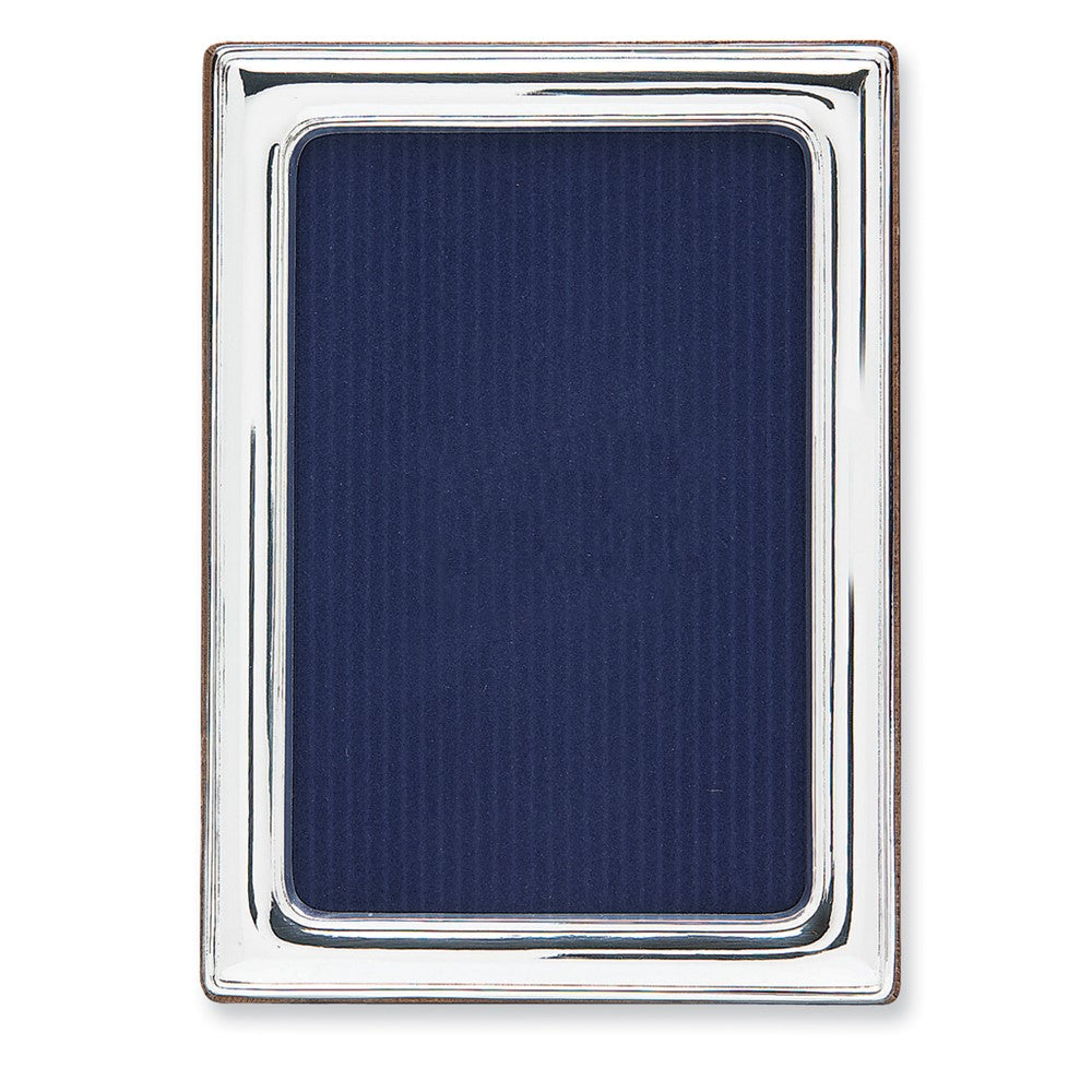 925 Sterling Silver Tarnish Resistant 4x6 Photo Frame with Finished Wood Back