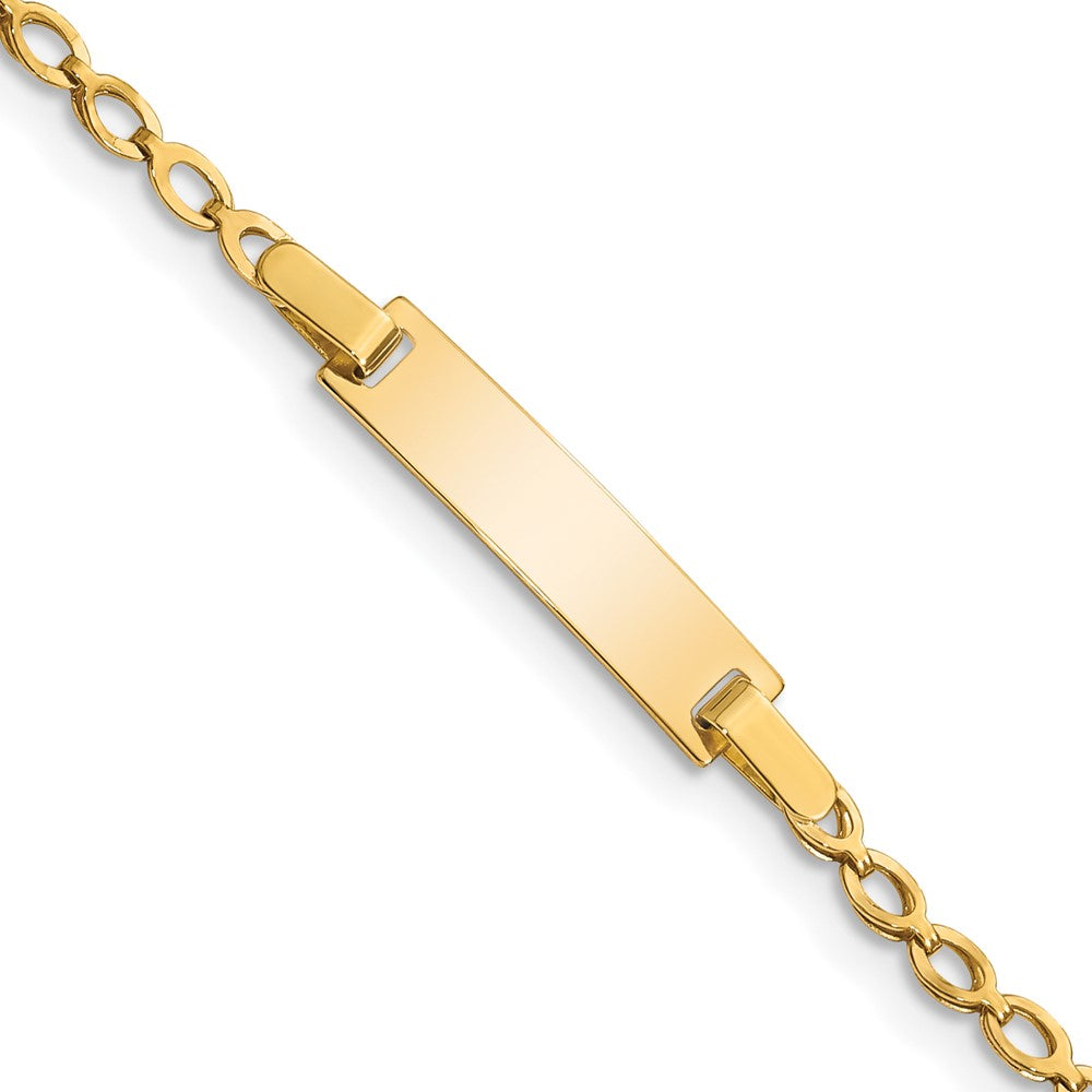 14k Children's Polished ID Bracelet 6 inches