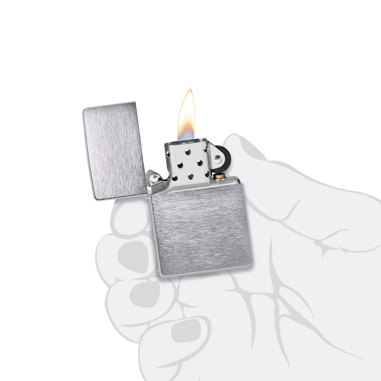 Zippo Vint Br Fin Chrome Lighter