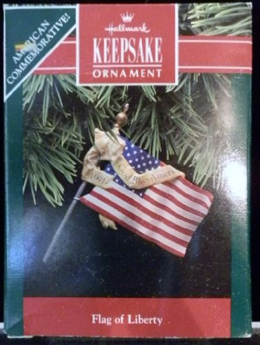 Hallmark Flag of Liberty 1991 Keepsake Christmas Ornament QX-524-9