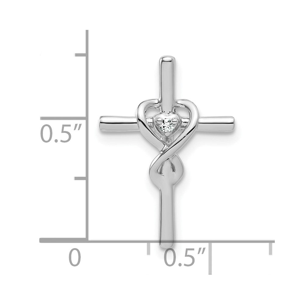 10kw Diamond Cross Pendant