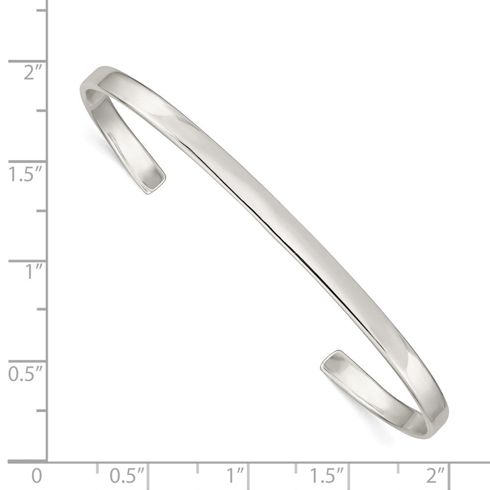 Sterling Silver Cuff Bangle 7 inches