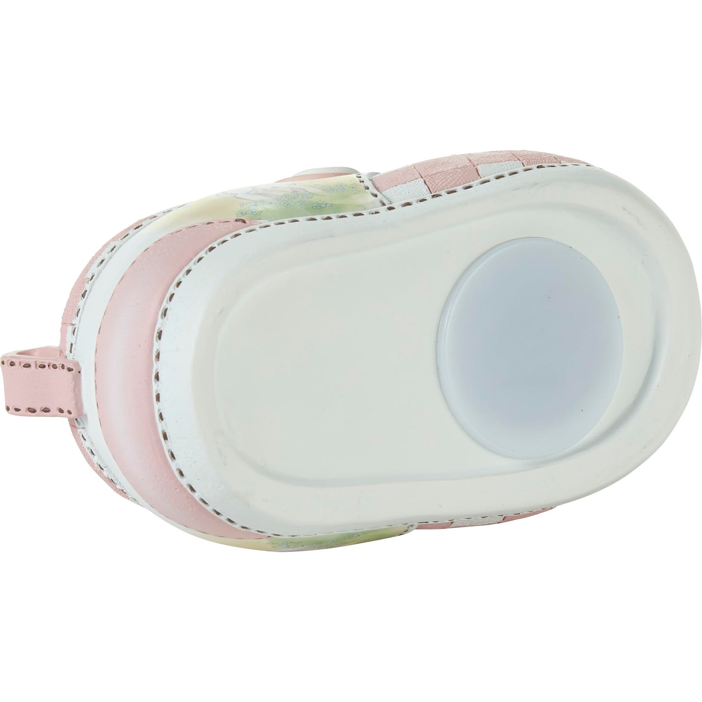 Precious Moments Hand-painted Ceramic Jesus Loves Me Pink Bootie Bank