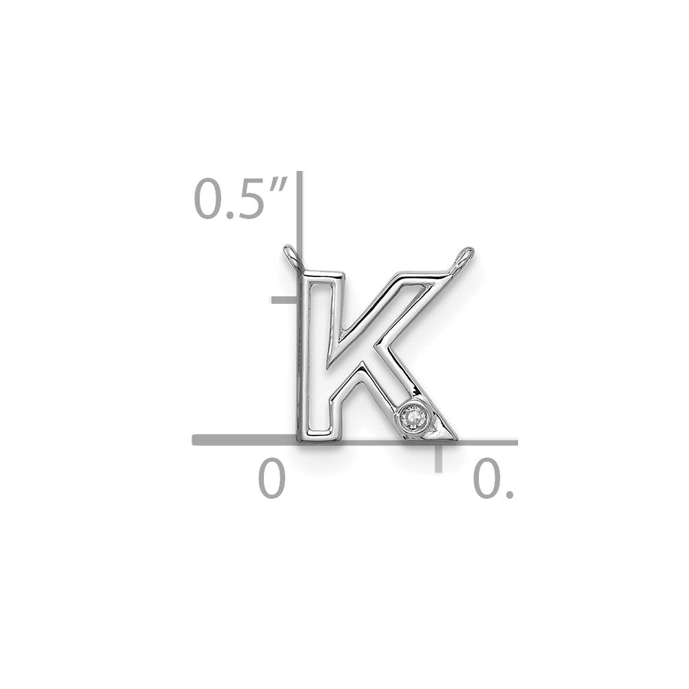 Stella & Dot 10kw Diamond Initial K Charm Element