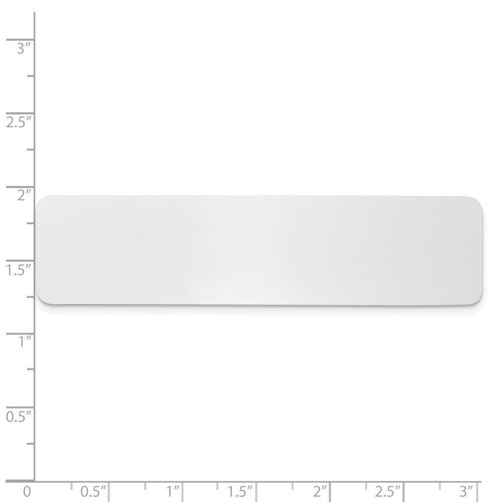 3/4 x 3 Polished Aluminum Single Plate