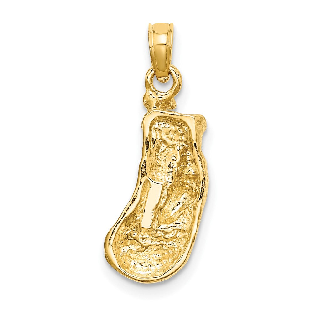 10K 2-D Polished / Textured Single Boxing Glove Charm