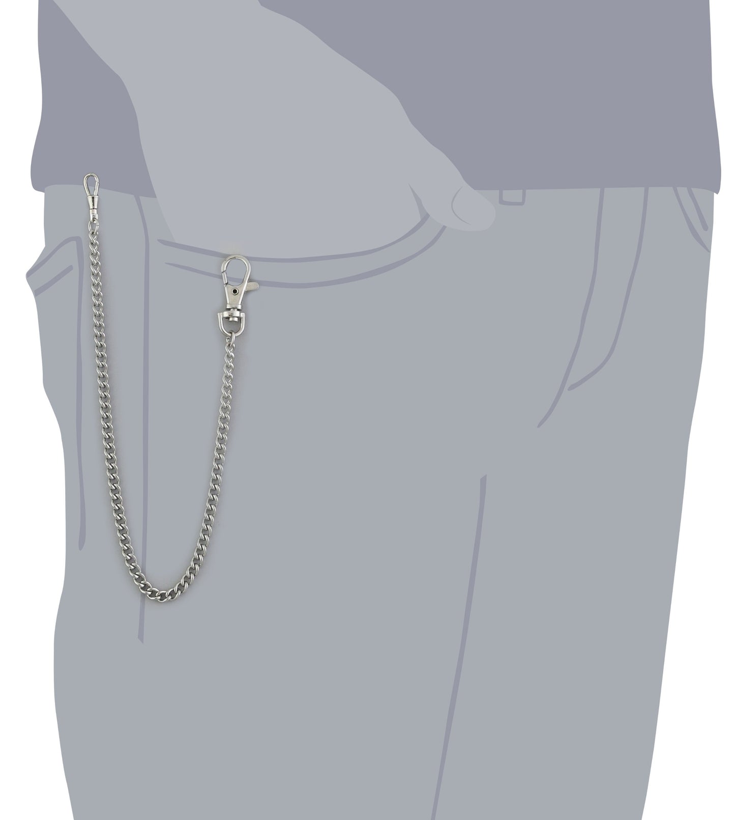 3548-W Classic Collection Pocket Watch - Chain
