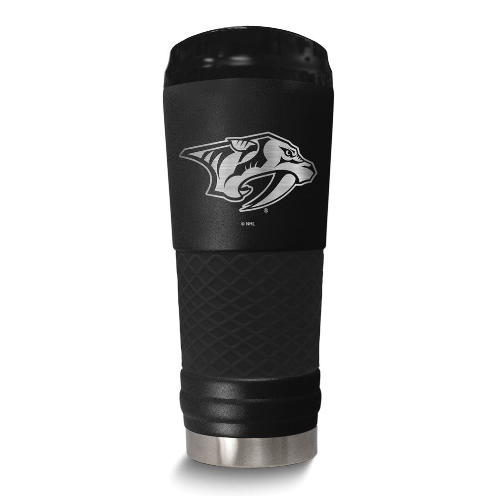 NHL Nashville Predators Stainless Steel Silicone Grip 24 oz. Stealth Draft Tumbler with Lid
