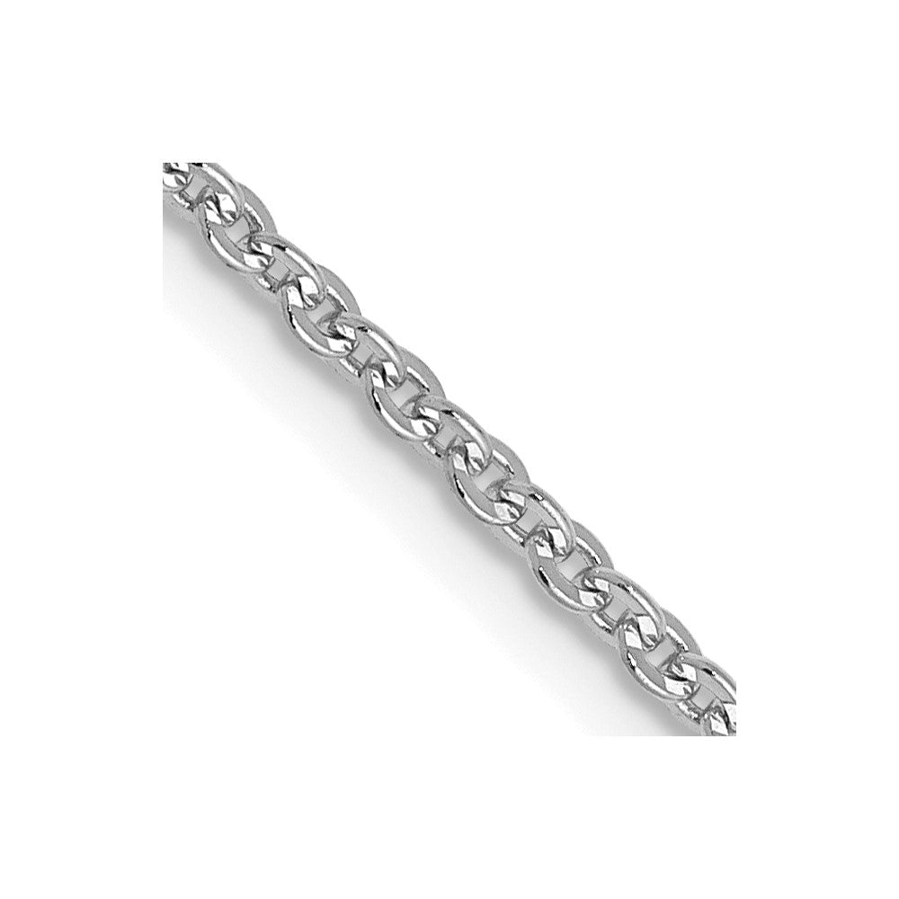 14K White Gold Flat Cable