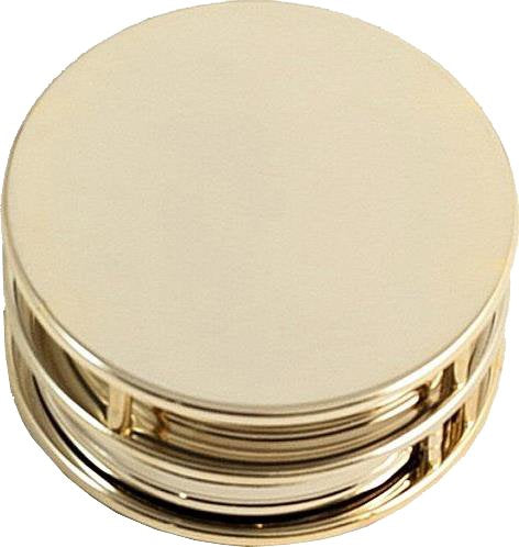 Bey-Berk International D621 Gold Plated Paperweight & Fold Out Magnifier with Compass