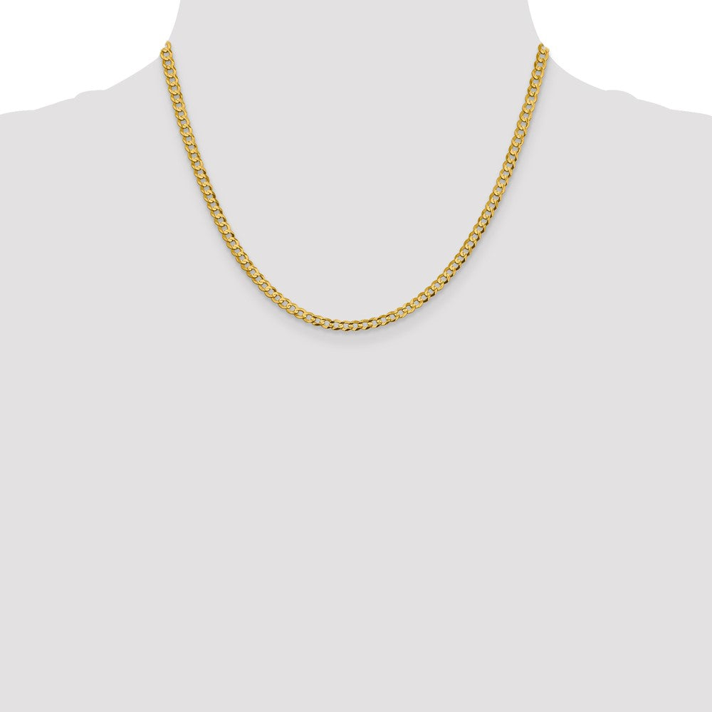 10k 3.7mm Lightweight Flat Cuban Chain