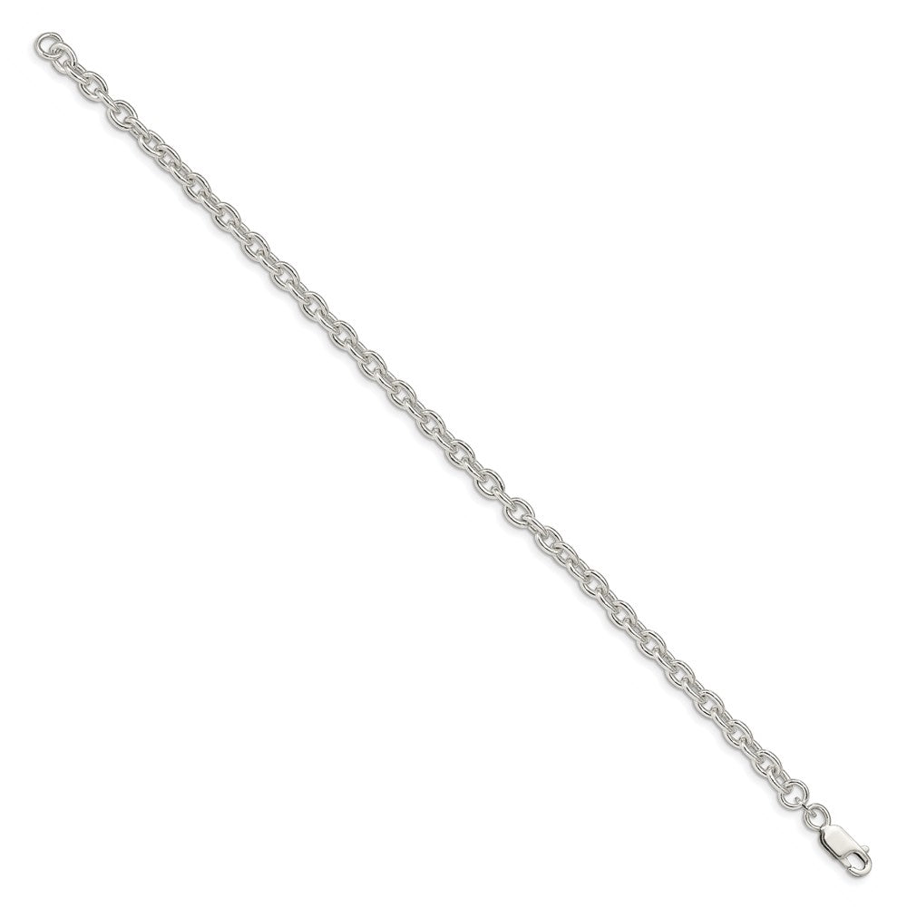 Sterling Silver 4.5mm Cable Chain 8 inches