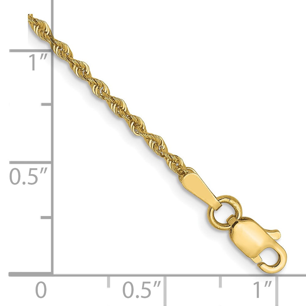 10k Gold 1.6mm Rope Style Chain
